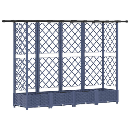 Letto Rialzato con Griglia e Tetto Grigio 202,5 x 40 x 123 cm | homemem39