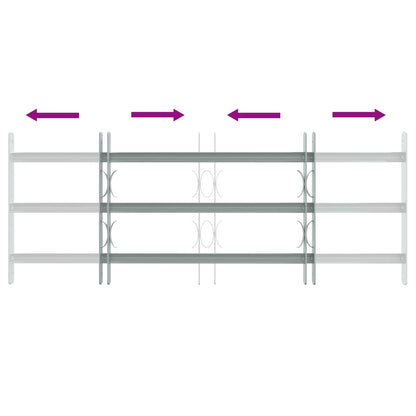 Griglia di Sicurezza per Finestra con 3 Traversine 3 pcs | homemem39