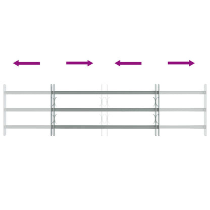 Griglia di Sicurezza per Finestra con 3 Traversine 3 pcs | homemem39