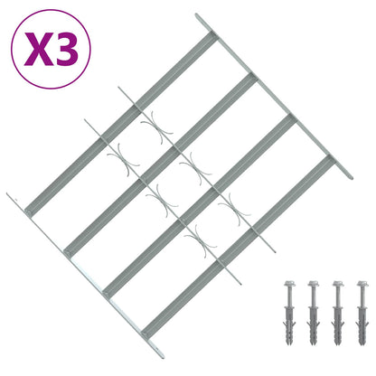 Griglia di sicurezza per finestre con 4 barre trasversali 3 pcs | homemem39