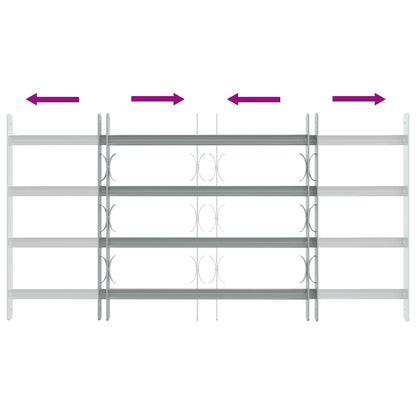Griglia di sicurezza per finestre con 4 barre trasversali 3 pcs | homemem39