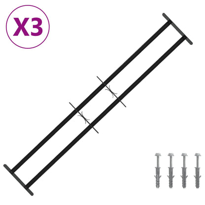 Griglia di Sicurezza per Finestre con 2 Traverse 3 pcs | homemem39
