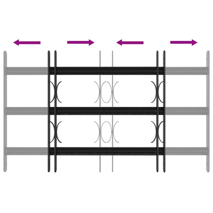 Griglia di Sicurezza per Finestra con 3 Traversine 3 pcs | homemem39