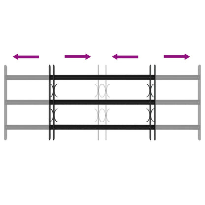 Griglia di Sicurezza per Finestra con 3 Traversine 3 pcs | homemem39