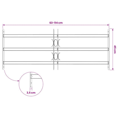 Griglia di Sicurezza per Finestra con 3 Traversine 3 pcs | homemem39