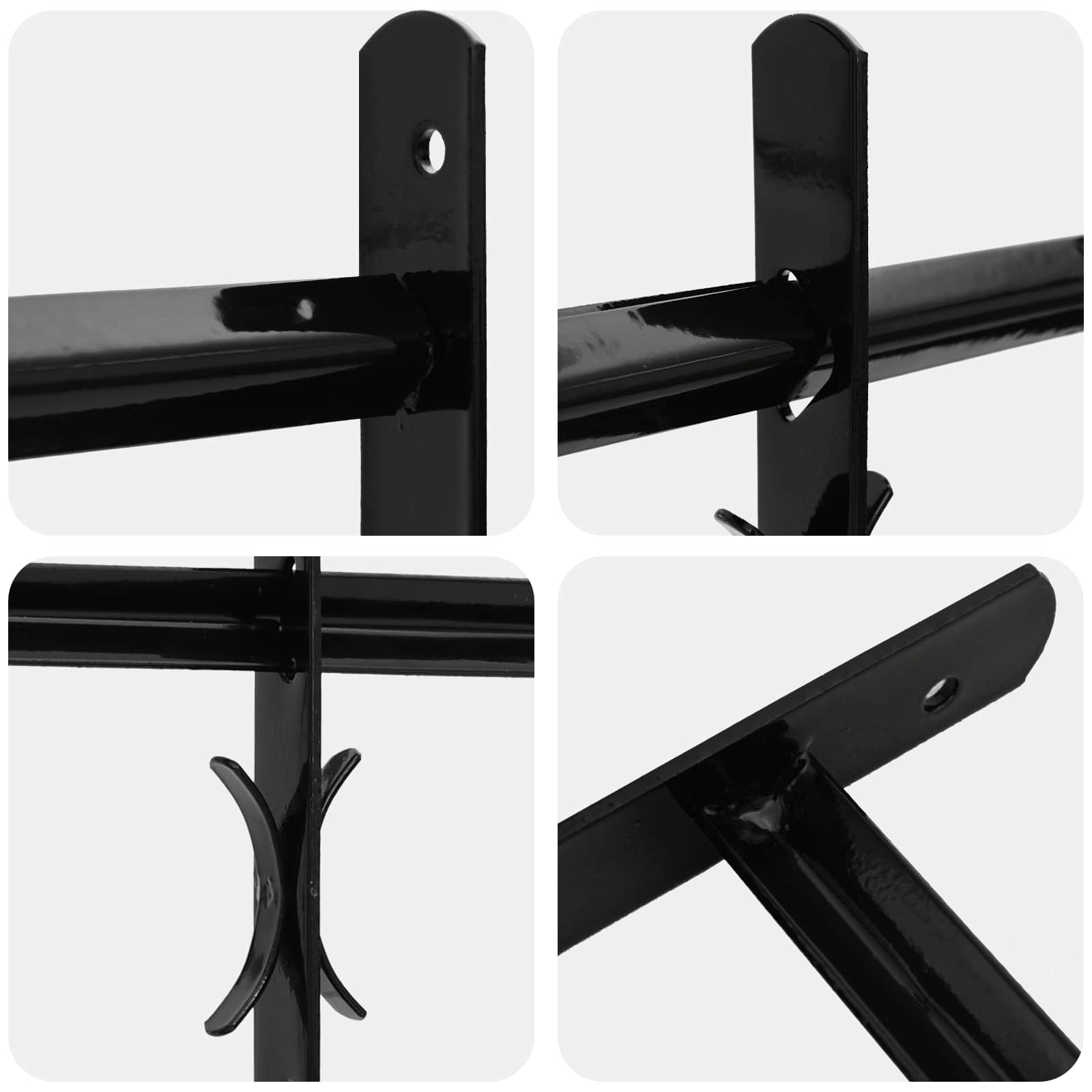 Griglia di sicurezza per finestre con 4 barre trasversali 3 pcs | homemem39