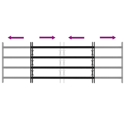 Griglia di sicurezza per finestre con 4 barre trasversali 3 pcs | homemem39