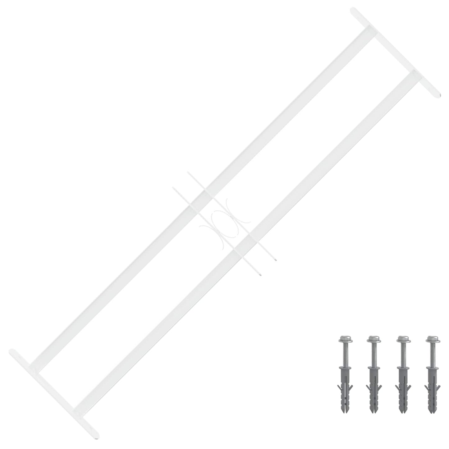 Griglia di Sicurezza per Finestre con 2 Traverse 63-114 cm | homemem39