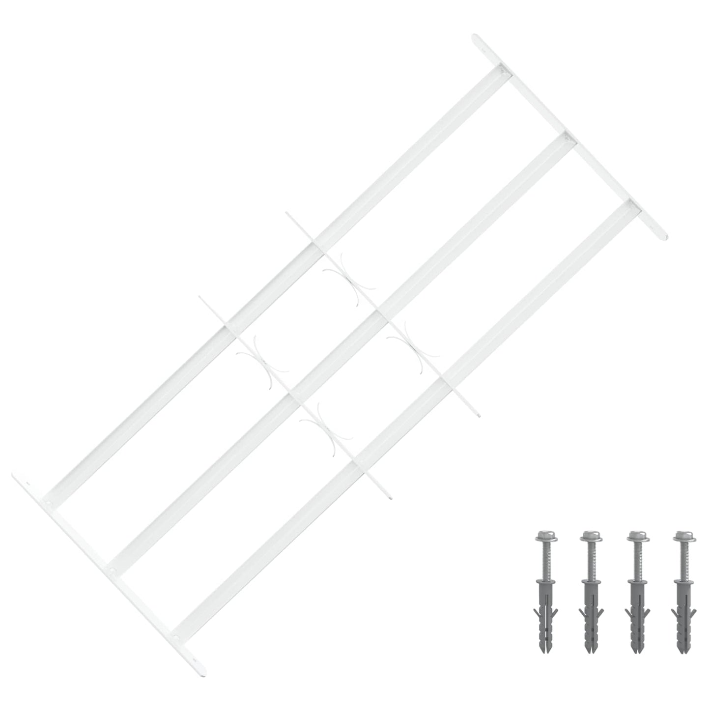 Griglia di Sicurezza per Finestra con 3 Traversine 63-114 cm | homemem39
