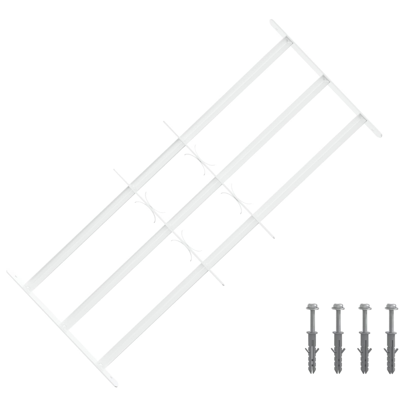 Griglia di Sicurezza per Finestra con 3 Traversine 63-114 cm | homemem39