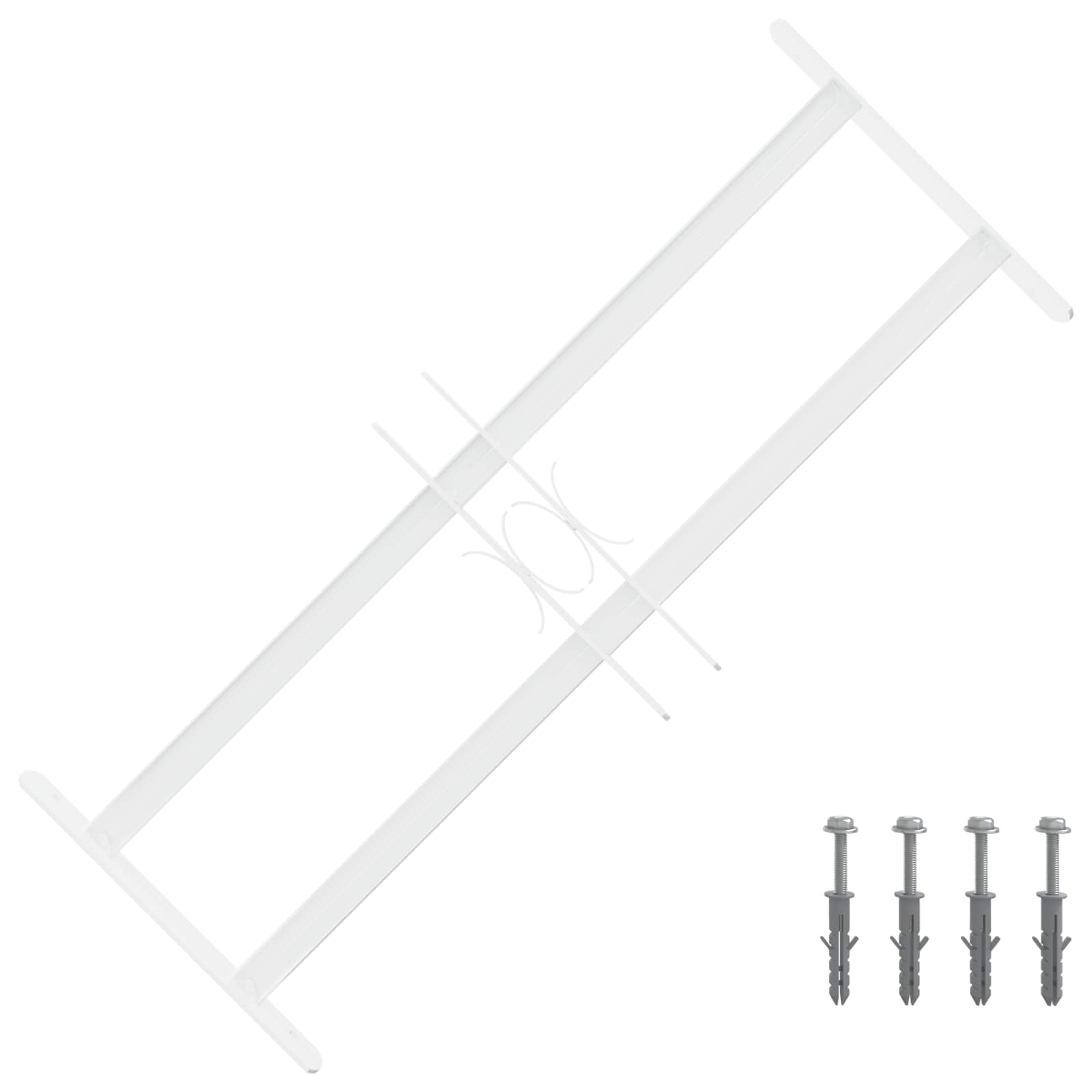 Griglia di Sicurezza per Finestre con 2 Traverse 3 pcs 43-74 cm | homemem39