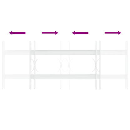 Griglia di Sicurezza per Finestre con 2 Traverse 3 pcs 43-74 cm | homemem39