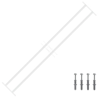 Griglia di Sicurezza per Finestre con 2 Traverse 3 pcs | homemem39
