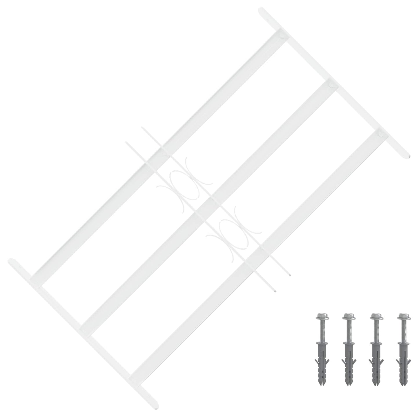 Griglia di Sicurezza per Finestra con 3 Traversine 3 pcs