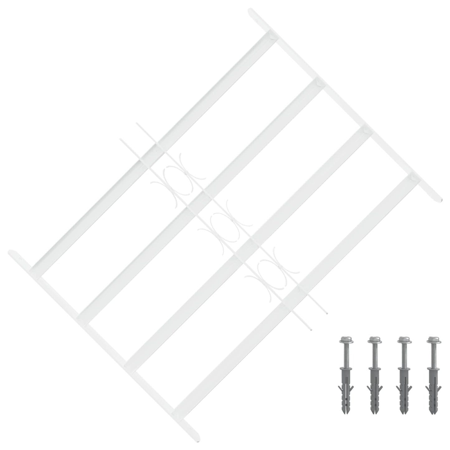 Griglia di sicurezza per finestre con 4 barre trasversali 3 pcs