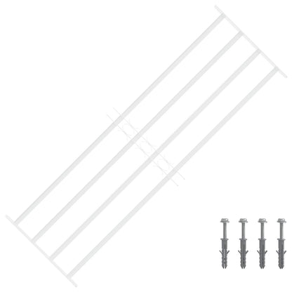 Griglia di sicurezza per finestre con 4 barre trasversali 3 pcs | homemem39
