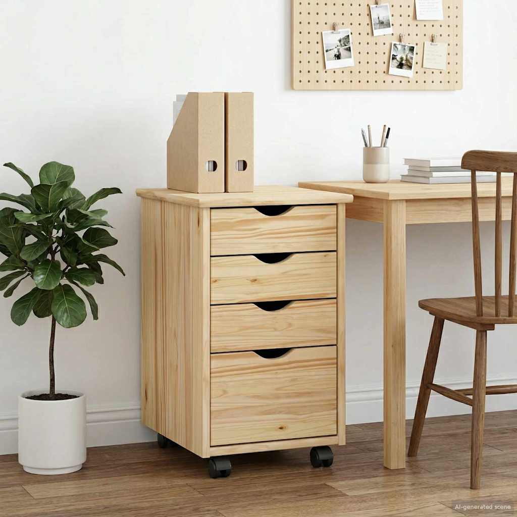Mobile con Ruote con ruota Marrone 34 x 39 x 56 cm | homemem39