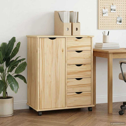 Mobile con Ruote con ruota Marrone 63,5 x 39 x 79 cm | homemem39