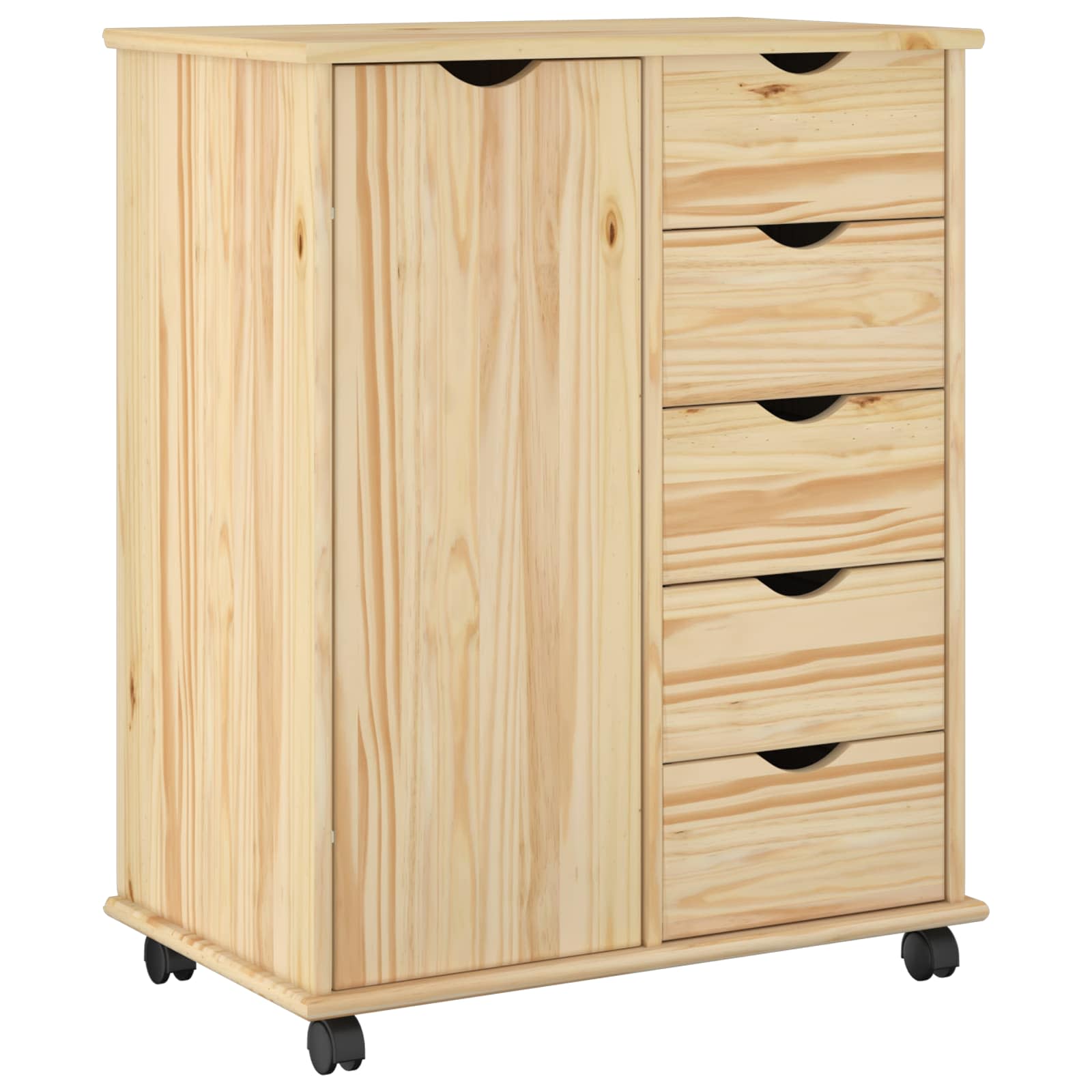 Mobile con Ruote con ruota Marrone 63,5 x 39 x 79 cm | homemem39