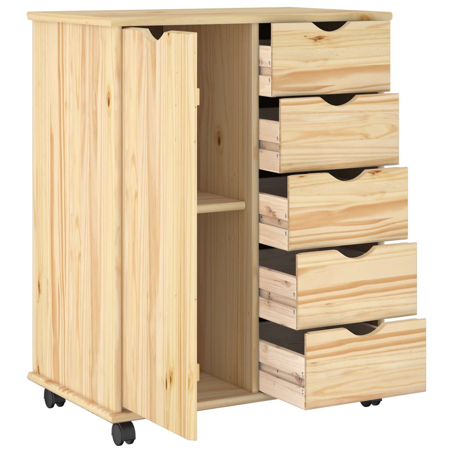 Mobile con Ruote con ruota Marrone 63,5 x 39 x 79 cm | homemem39