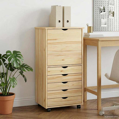 Mobile con Ruote con ruota Marrone 53 x 39 x 103 cm | homemem39