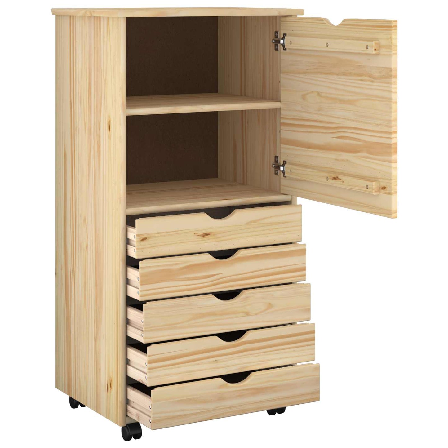 Mobile con Ruote con ruota Marrone 53 x 39 x 103 cm | homemem39