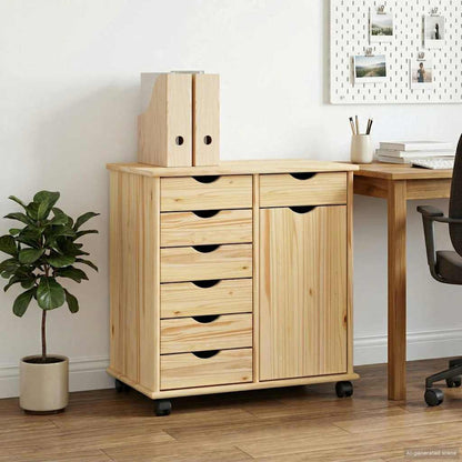 Mobile con Ruote con ruota Marrone 63,5 x 39 x 65,5 cm | homemem39