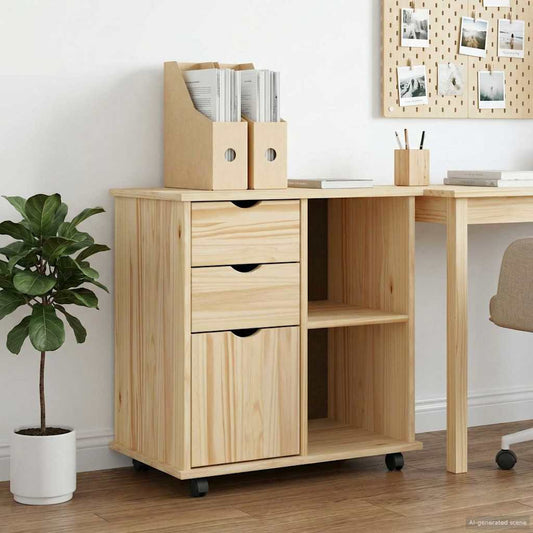 Mobile con Ruote con ruota Marrone 63,5 x 39 x 65,5 cm | homemem39