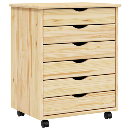 Armadietto Rotolante con Cassetti MOSS Vernice trasparente | homemem39