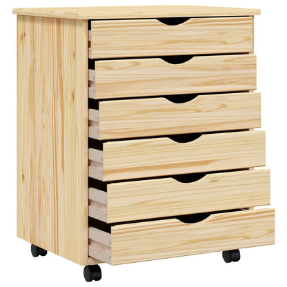 Armadietto Rotolante con Cassetti MOSS Vernice trasparente | homemem39
