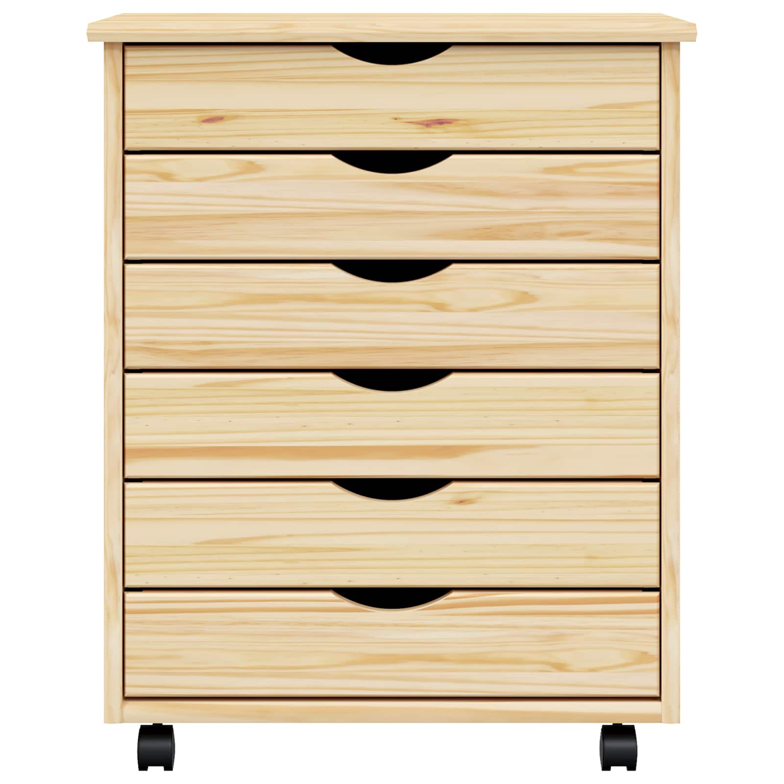 Armadietto Rotolante con Cassetti MOSS Vernice trasparente | homemem39