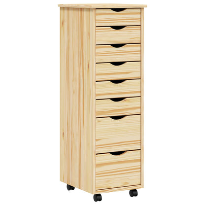 Armadietto Rotolante con Cassetti MOSS Vernice trasparente | homemem39