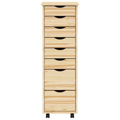 Armadietto Rotolante con Cassetti MOSS Vernice trasparente | homemem39