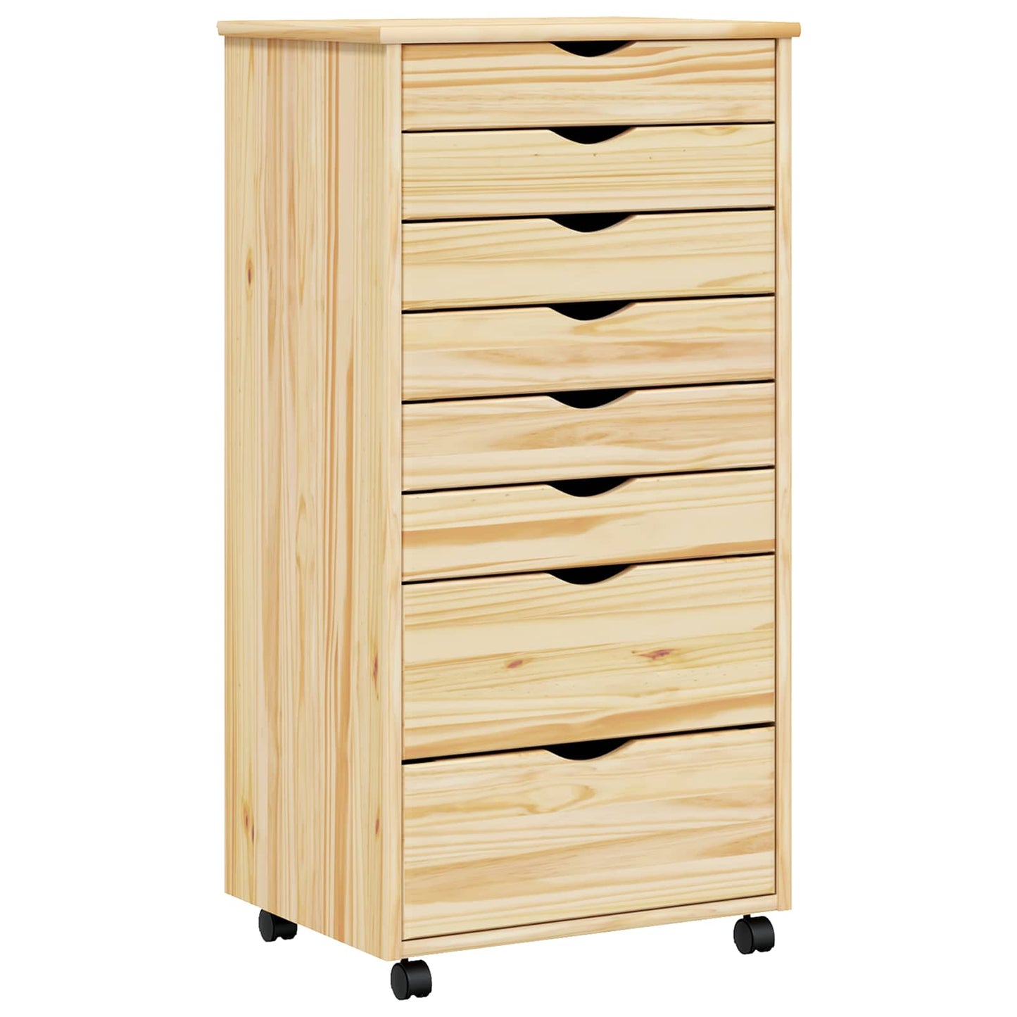 Armadietto Rotolante con Cassetti MOSS Vernice trasparente | homemem39