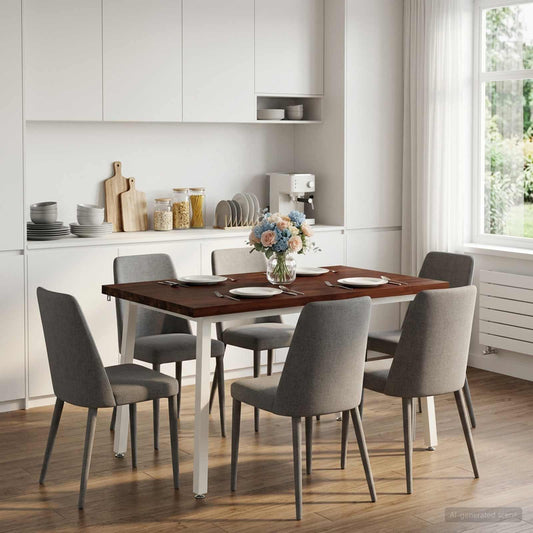 120 x 80 x 75 cm Legno di Acacia Massello Rettangolare | homemem39