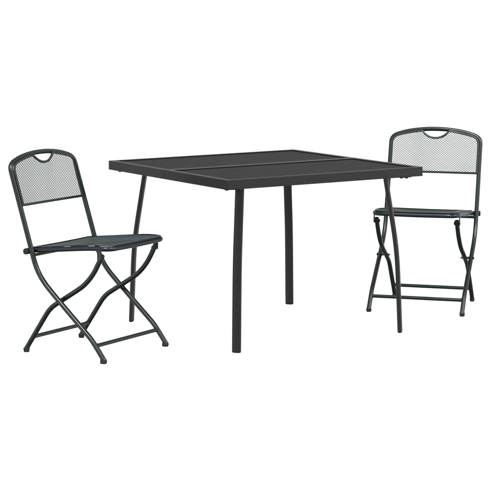 Set di Mobili da Esterno 3 pcs Antracite Ferro e Acciaio | homemem39