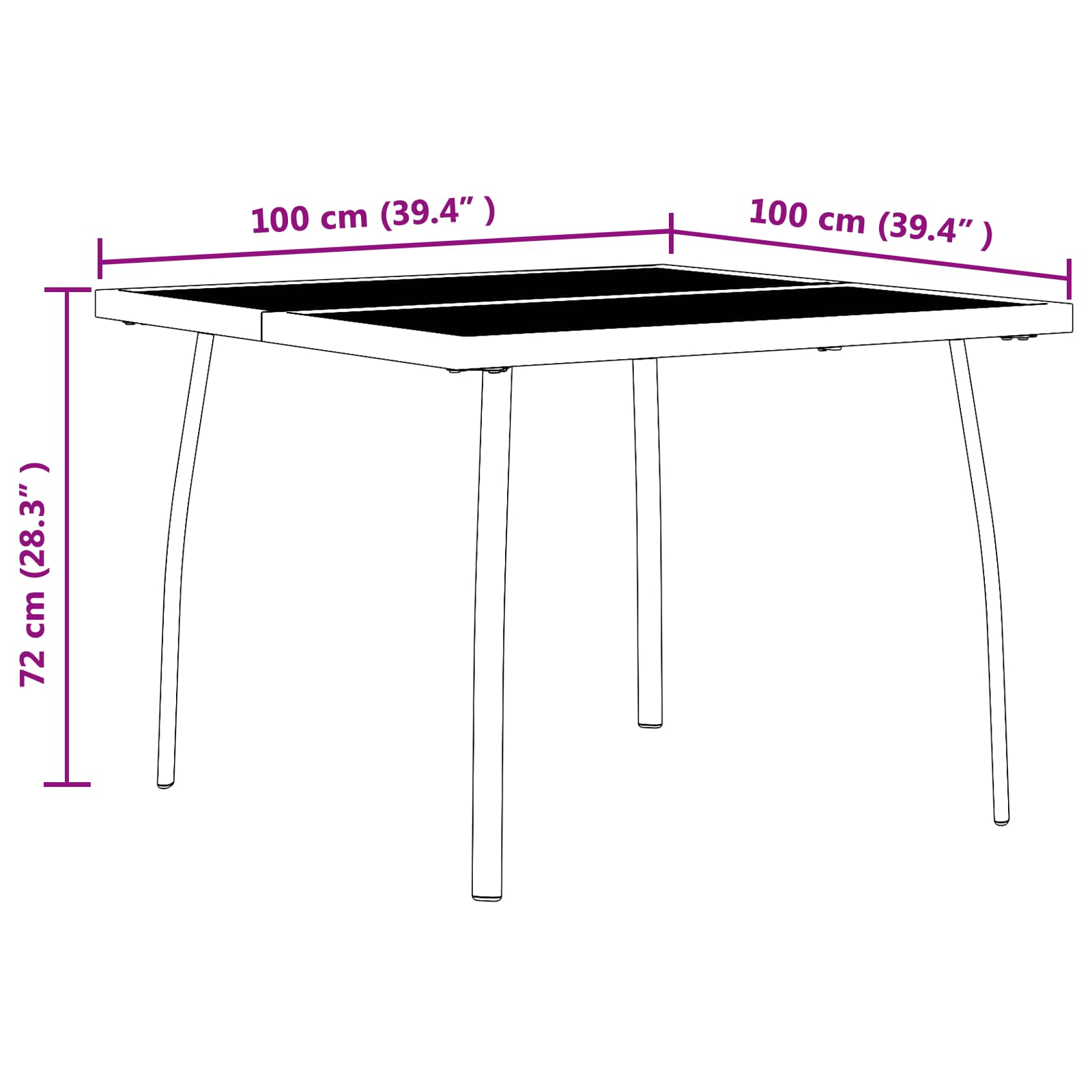 Set di Mobili da Esterno 3 pcs Antracite Ferro e Acciaio | homemem39