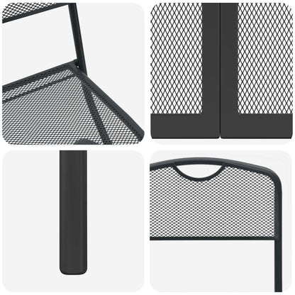 Set di Mobili da Esterno 7 pcs Antracite Ferro e Acciaio | homemem39
