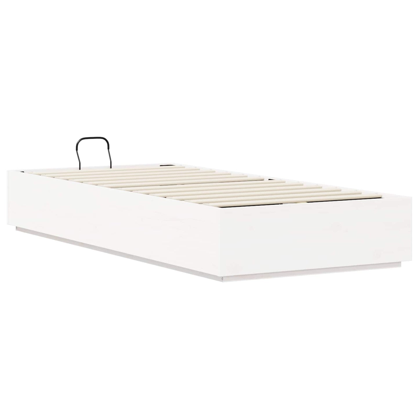 Letto ottomano Bianco 75 x 190 cm Legno di pino massiccio | homemem39
