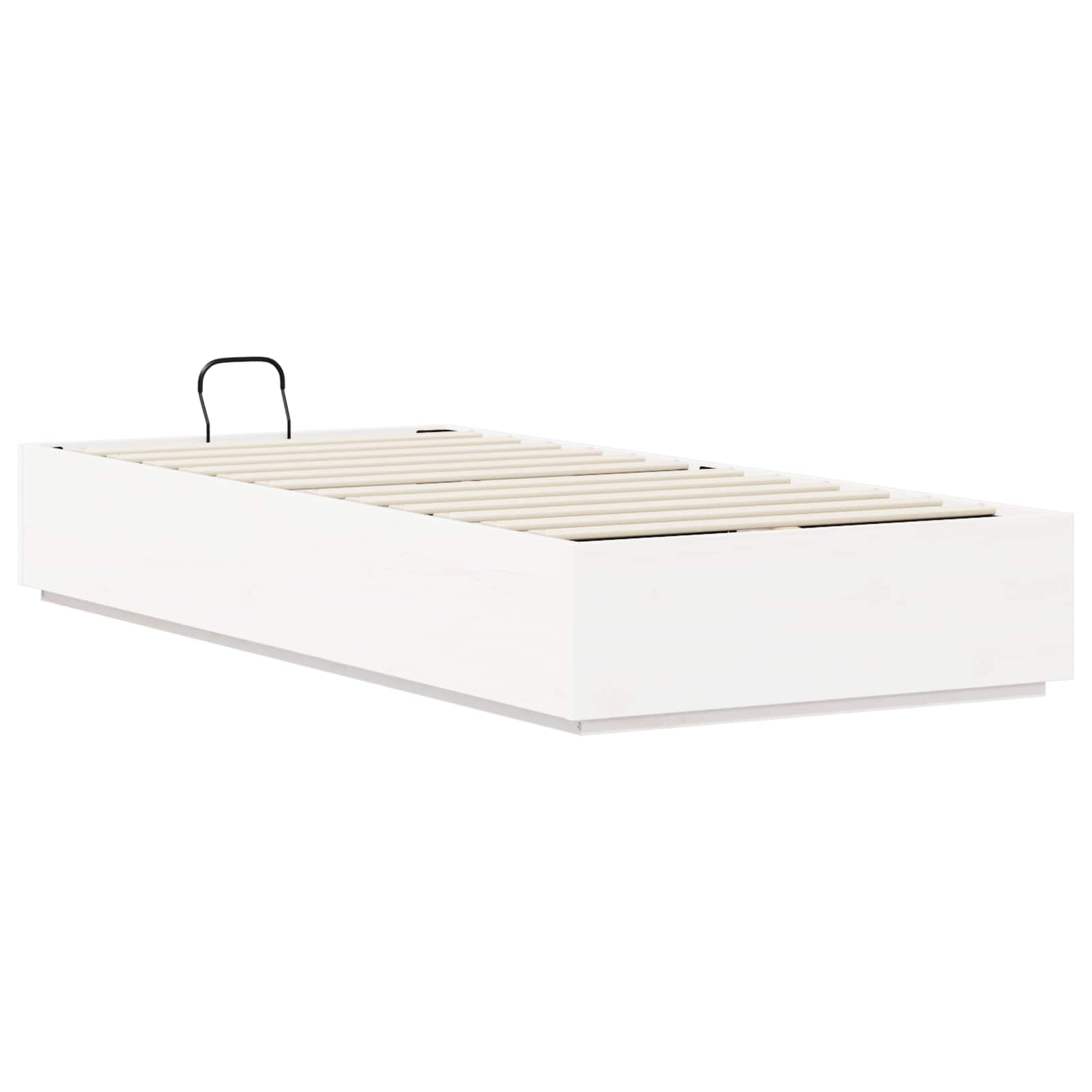 Letto ottomano Bianco 75 x 190 cm Legno di pino massiccio | homemem39