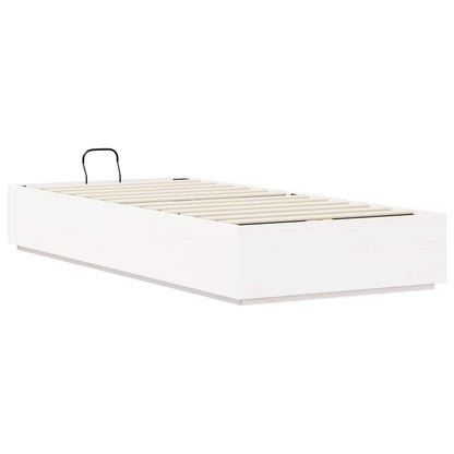 Letto ottomano Bianco 75 x 190 cm Legno di pino massiccio | homemem39