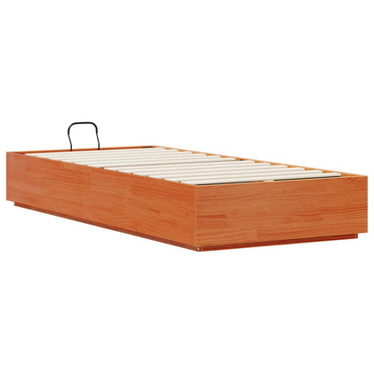 Letto ottomano Marrone Cera 90 x 190 cm Legno di pino massiccio | homemem39