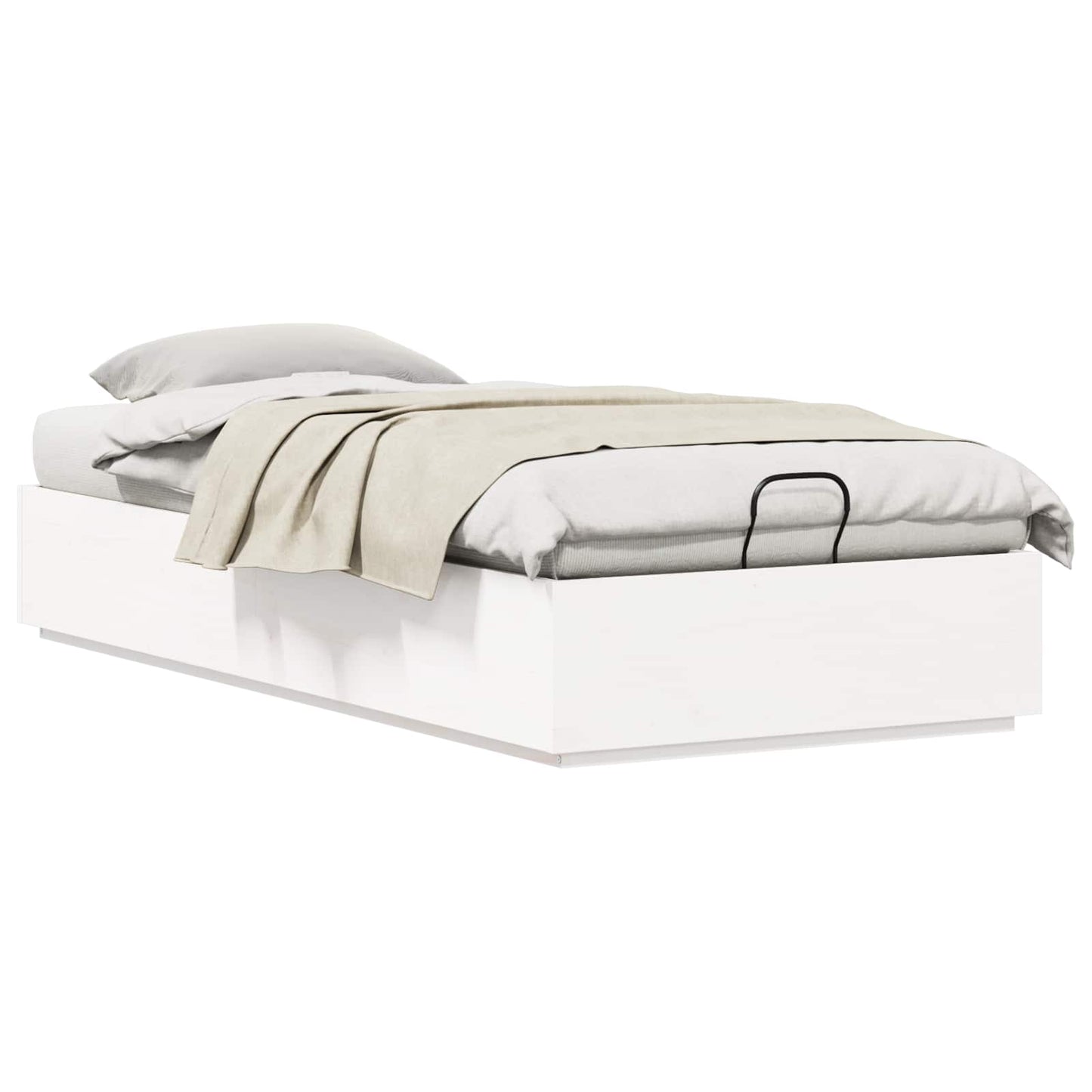 Letto ottomano Bianco 80 x 200 cm Legno di pino massiccio | homemem39