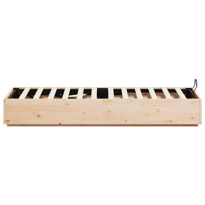 Letto ottomano Naturale 90 x 200 cm Legno di pino massiccio | homemem39