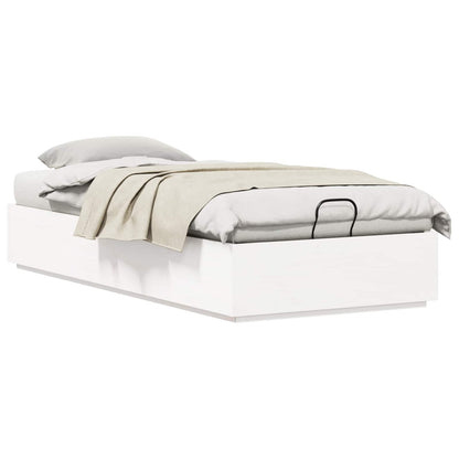 Letto ottomano Bianco 90 x 200 cm Legno di pino massiccio | homemem39