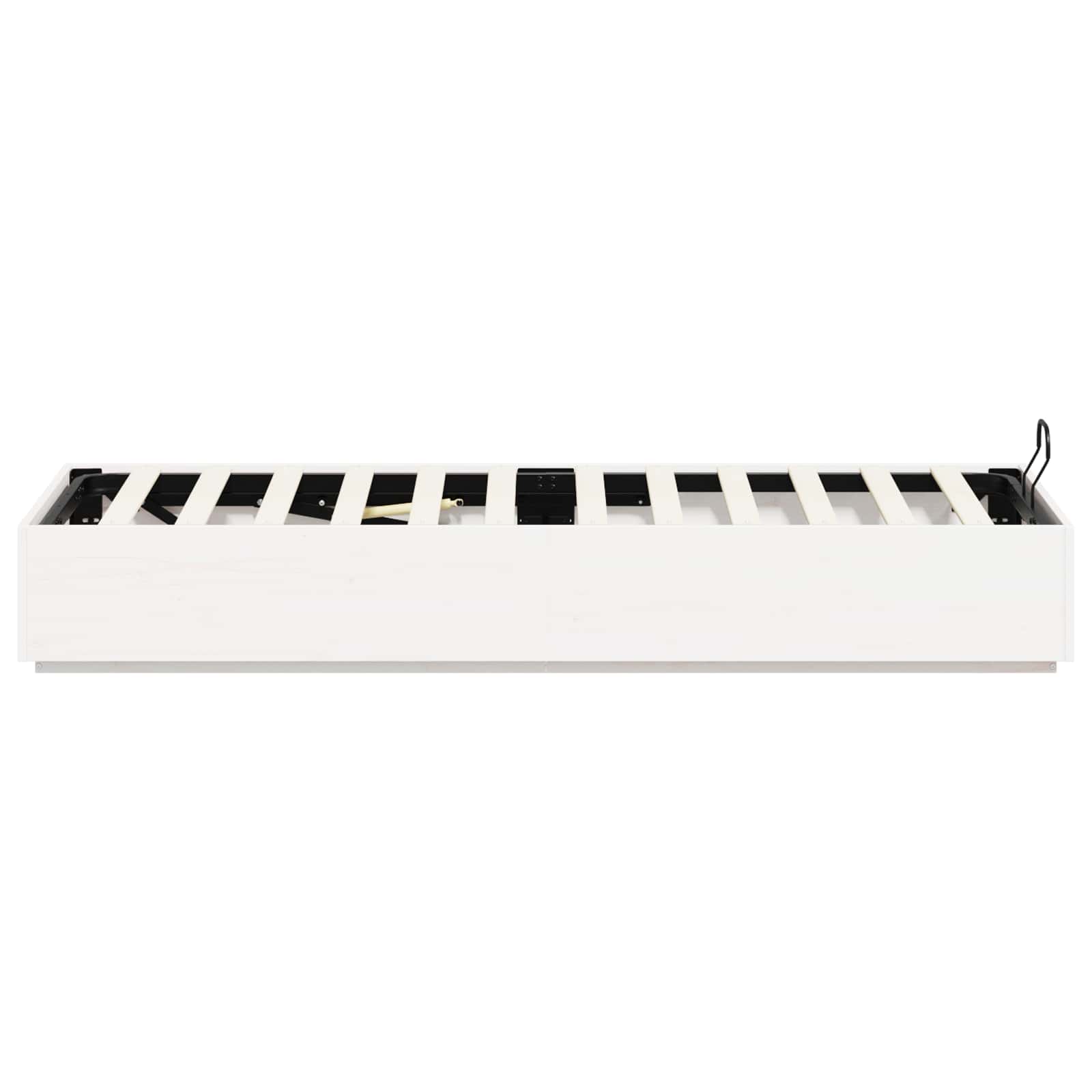 Letto ottomano Bianco 90 x 200 cm Legno di pino massiccio | homemem39