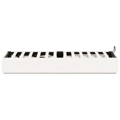Letto ottomano Bianco 90 x 200 cm Legno di pino massiccio | homemem39