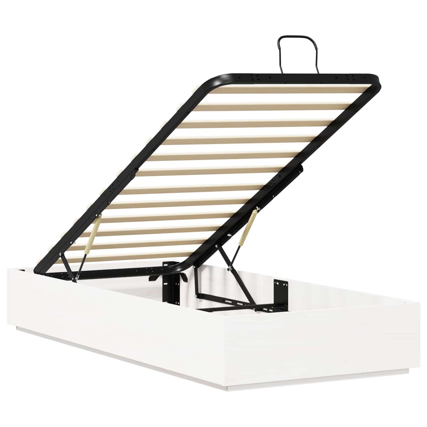 Letto ottomano Bianco 100 x 200 cm Legno di pino massiccio | homemem39
