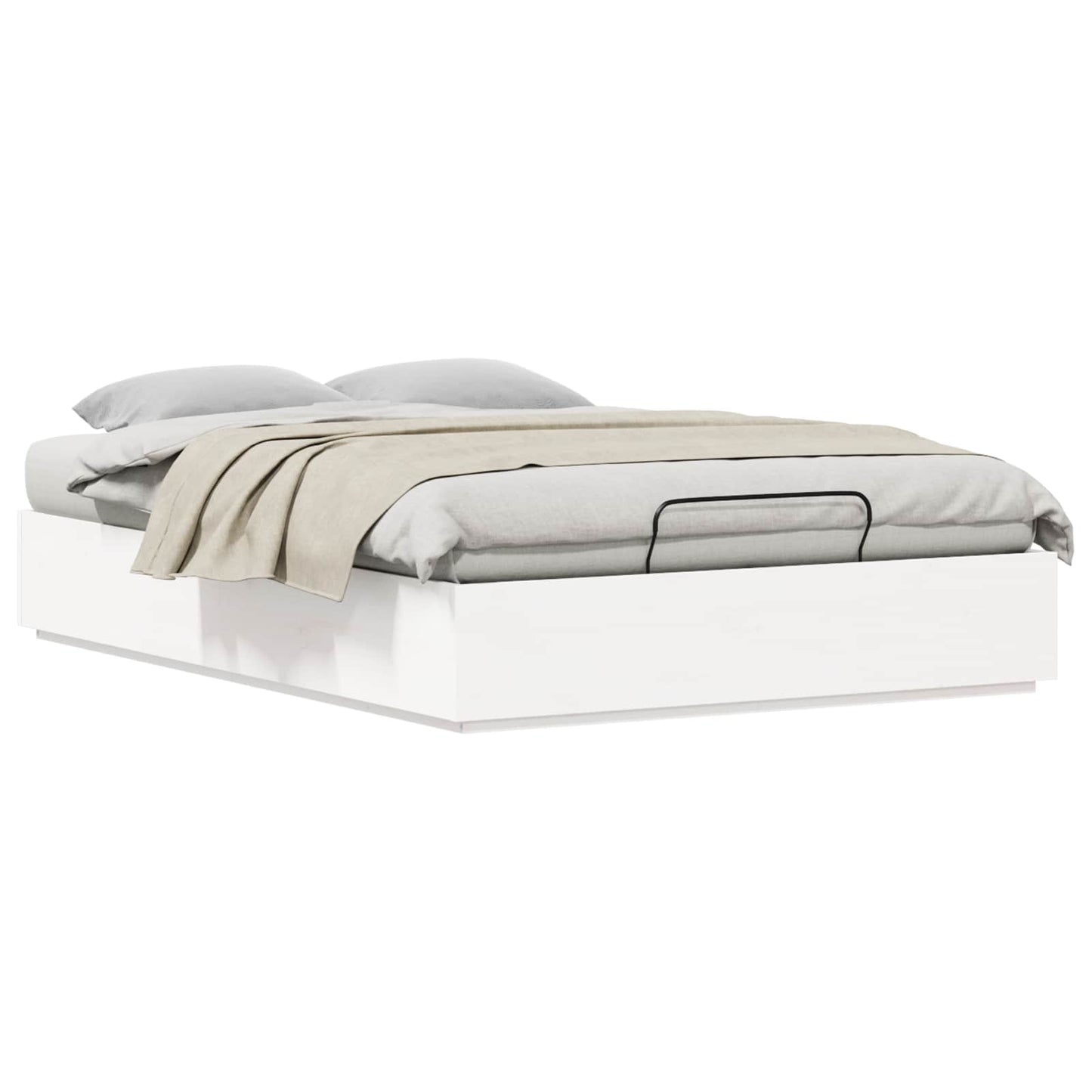 Letto ottomano Bianco 120 x 190 cm Legno di pino massiccio | homemem39