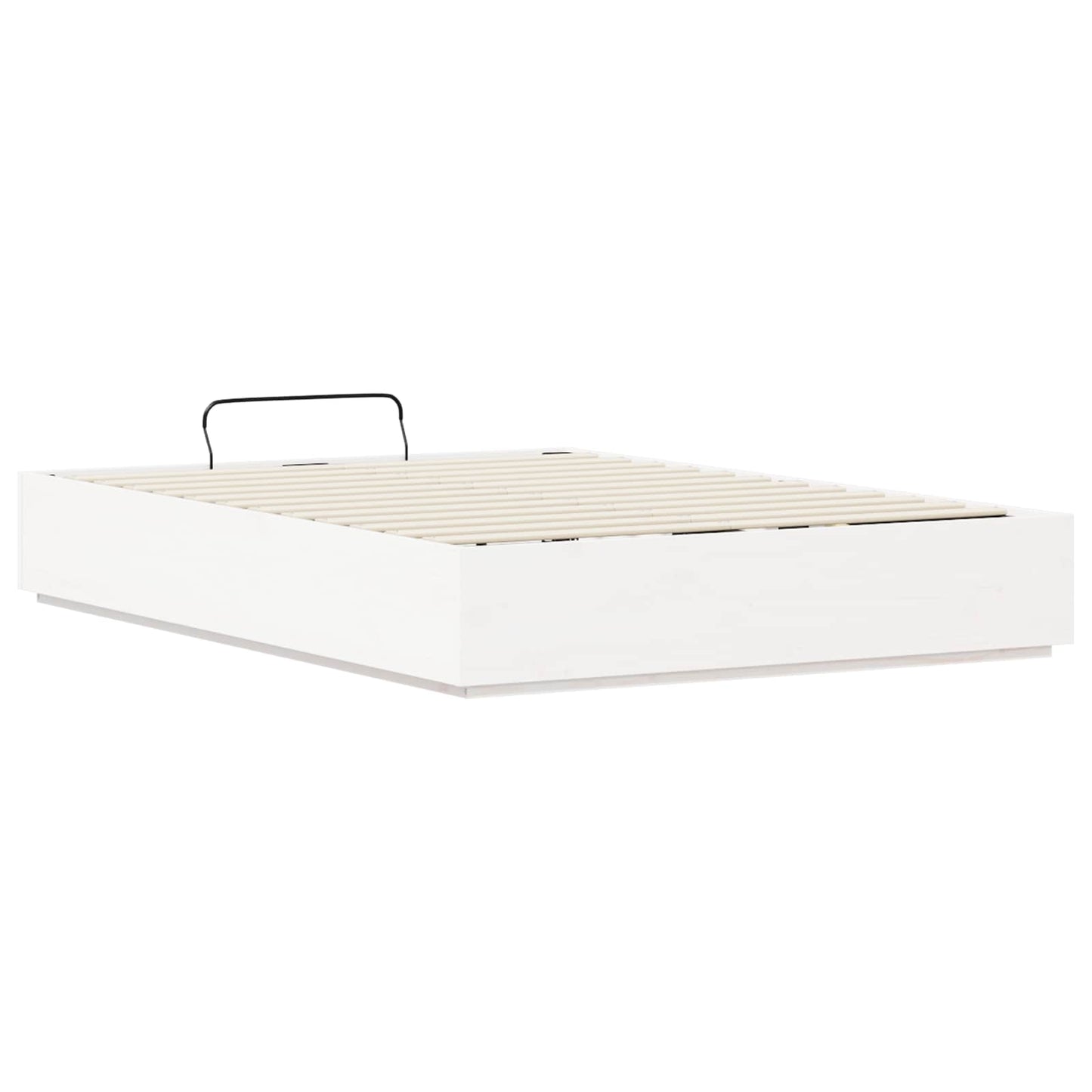 Letto ottomano Bianco 135 x 190 cm Legno di pino massiccio | homemem39